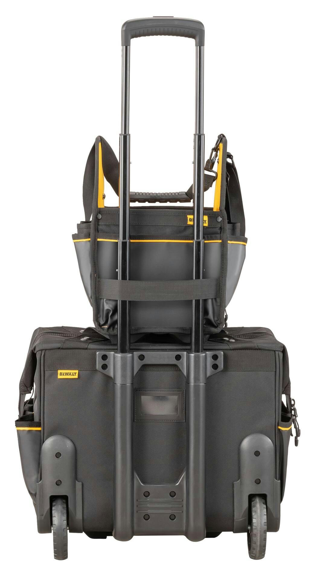 DEWALT Electrician Tote Tool Bag, Non-slip, Dirt-repellant, 34 Pockets, 11-in