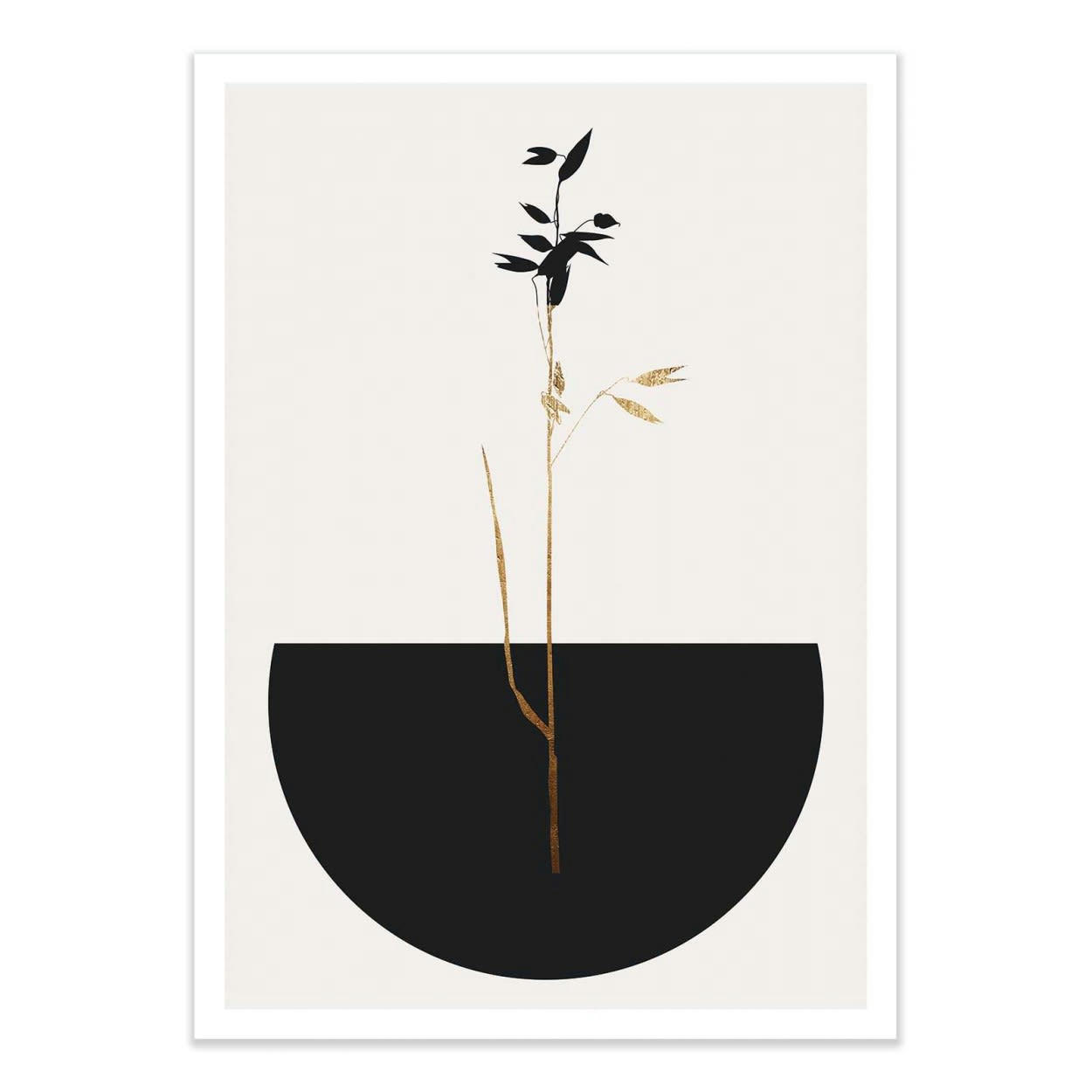 KUBISTIKA - PLANTA NEGRA - KUBISTIKA - Affiche d'art 30 x 40 cm