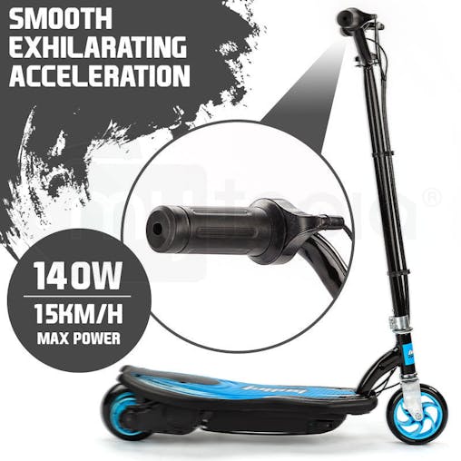 NNEMB Kids Electric Scooter 140W Children Toy Battery Blue Boys Ride