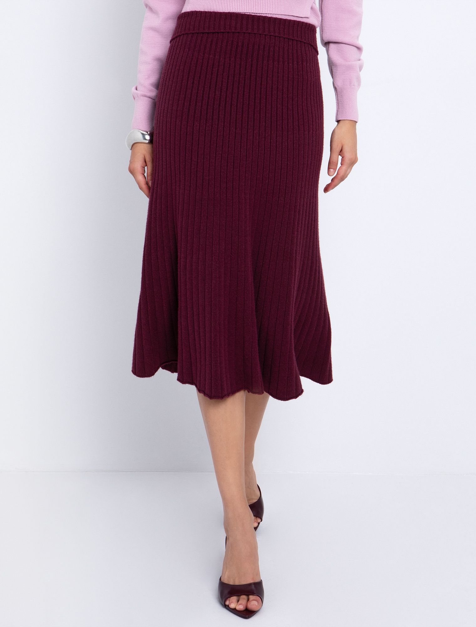 Πλεκτή φούστα rib