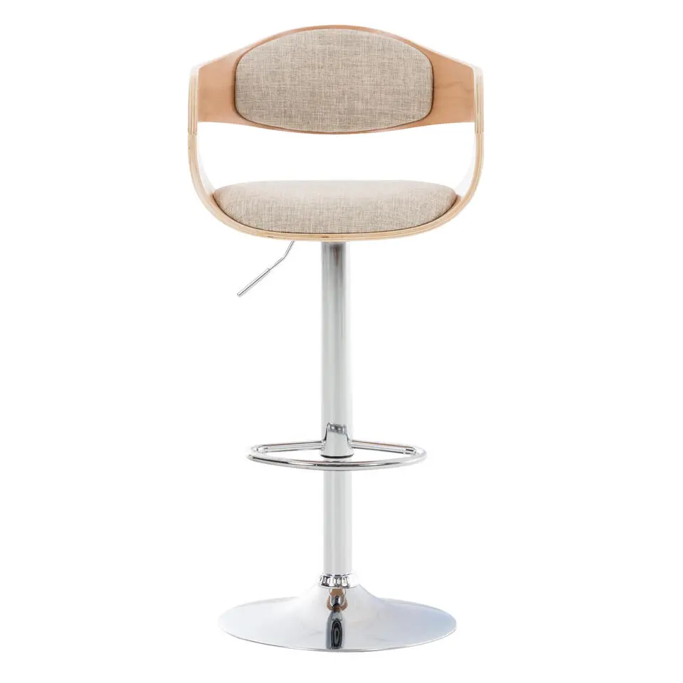 CLP Barkruk Kingston natura Frame - Stof - natura/creme