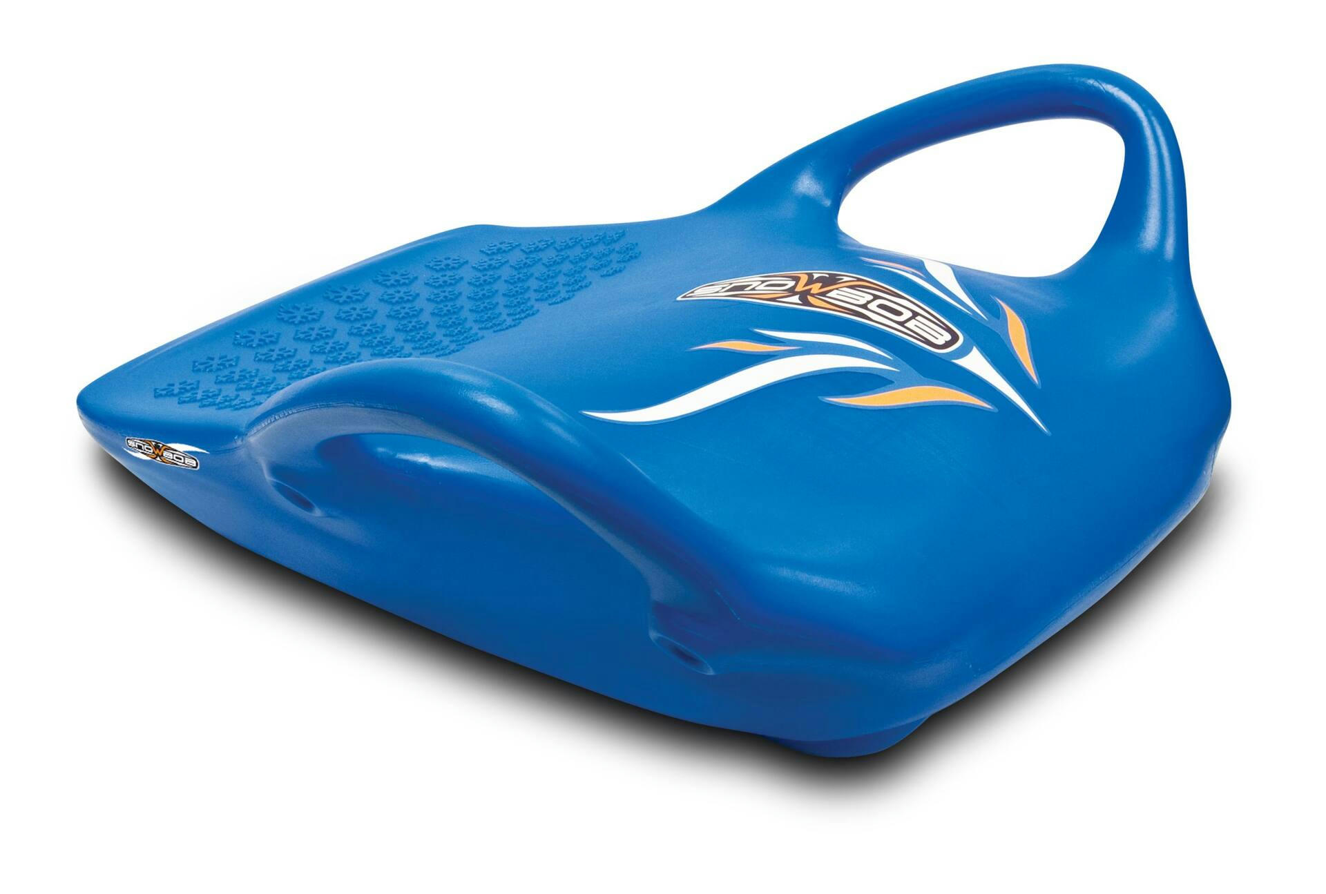Snow Bob  Kids' 1-Person Lightweight Plastic Winter Snow Sled/Toboggan w/ Handle Grips