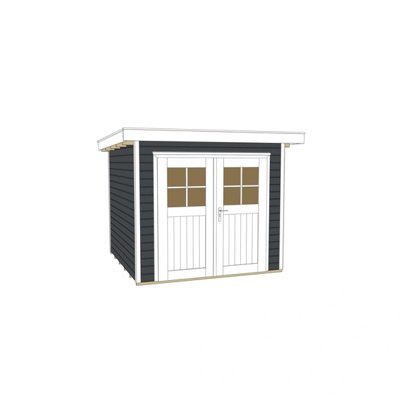Gartenhaus »227 Gr.2«, Holz, BxHxT: 257 x 217 x 239 cm (Außenmaße inkl. Dachüberstand)