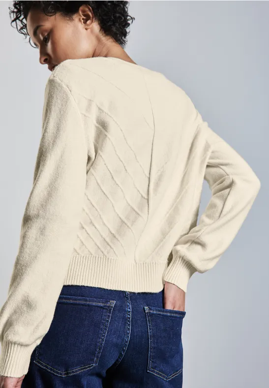 Cardigan mit Struktur
