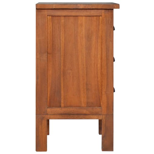 NNEVL Bedside Cabinet 40x35x60 cm Solid Teak Wood