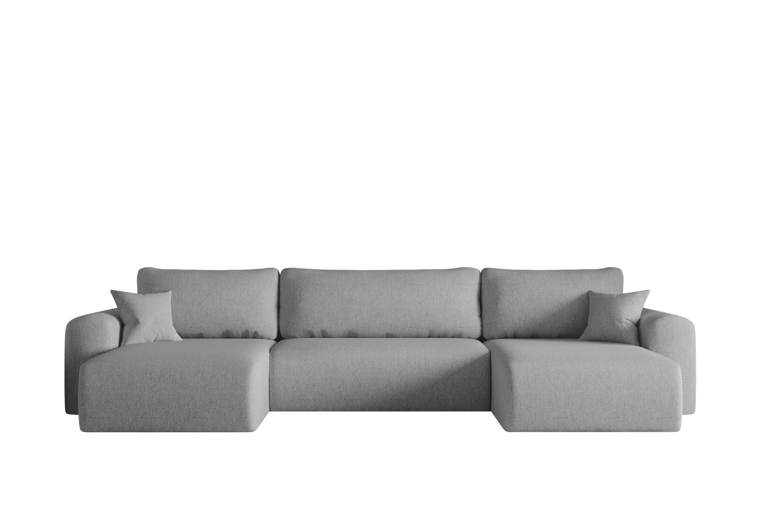 Sofa w kształcie U CAPRI narożnik, tkanina Verita, Szary