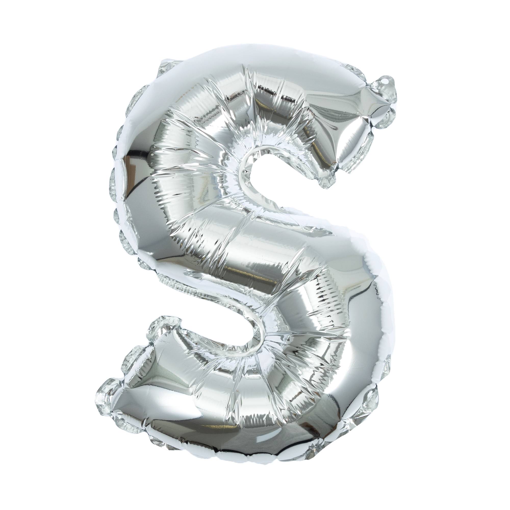 Silver Foil Letter S Balloon