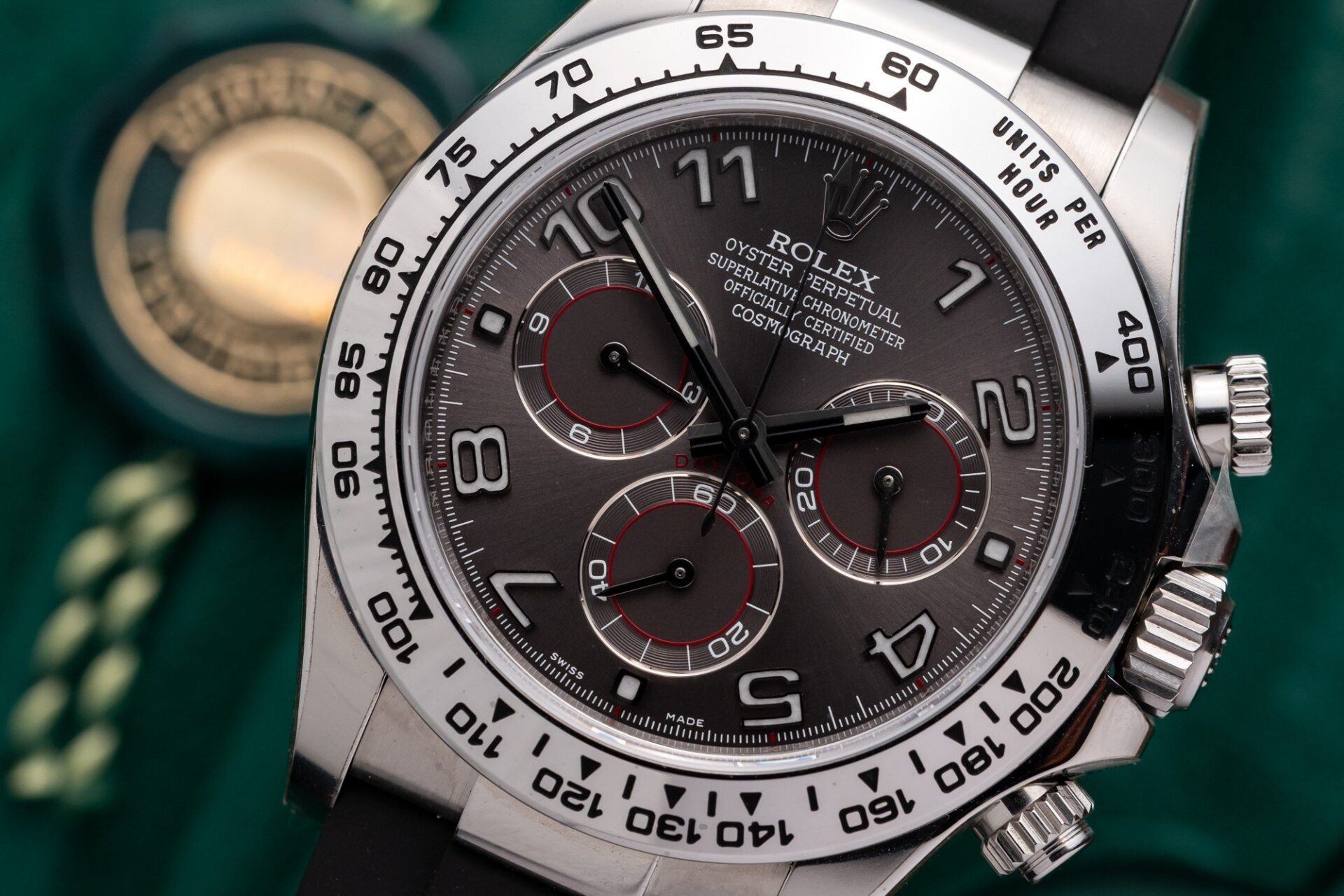 Rolex Daytona 116509LN 904L Steel Grey Arabic Dial 40mm Oysterflex Super Clone