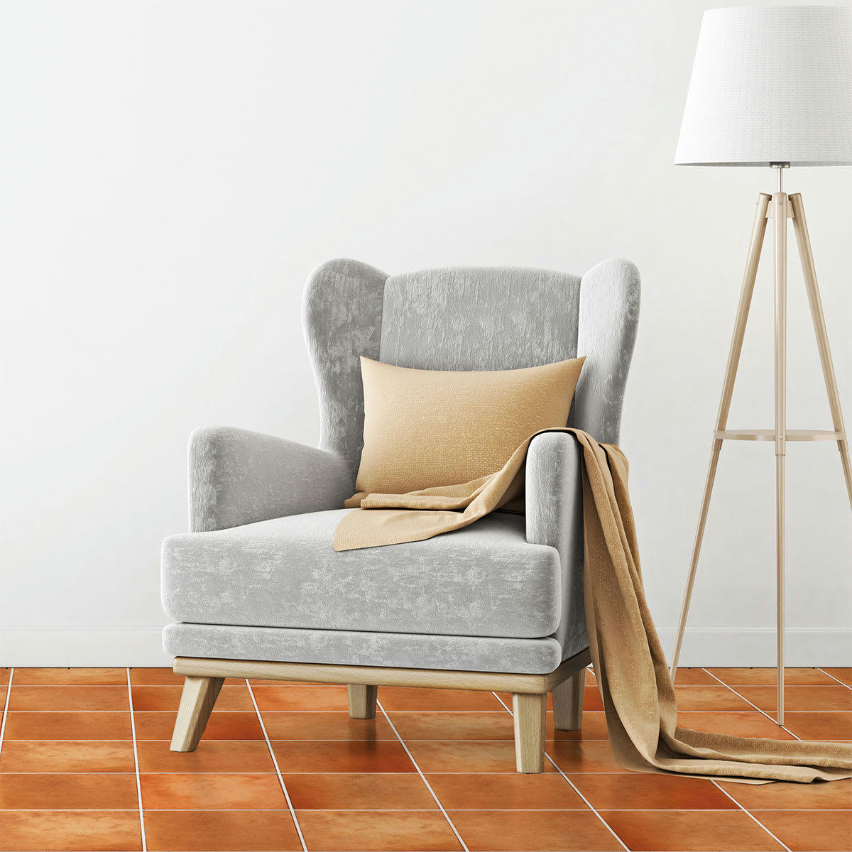 - Stickers sol 60 stickers carrelages terre cuite de spanu 60x100cm