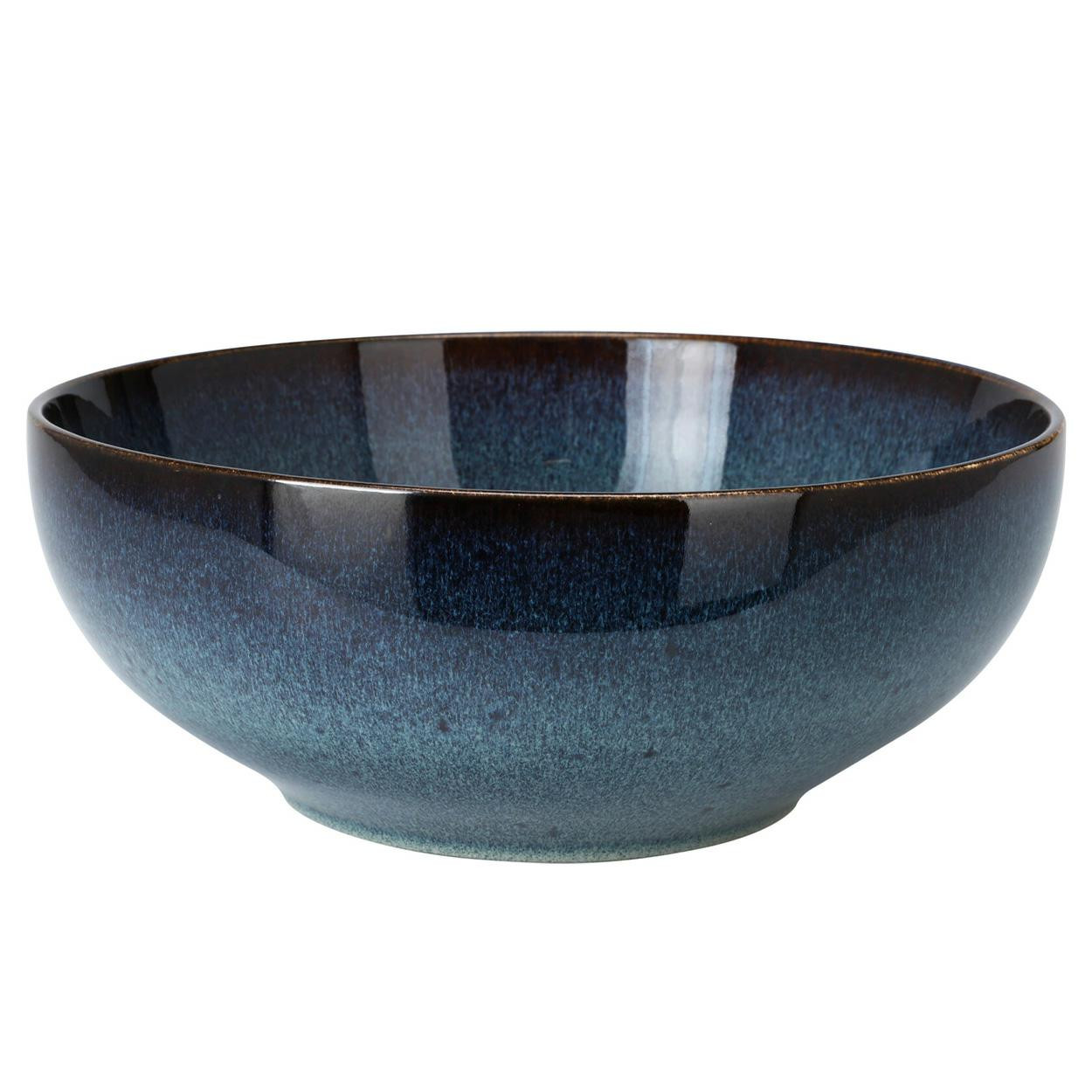 Miska ceramiczna granatowa 25 cm dekoracyjna