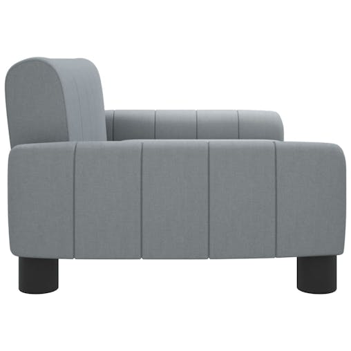 NNEVL Kids Sofa Light Grey 70x45x30 cm Fabric