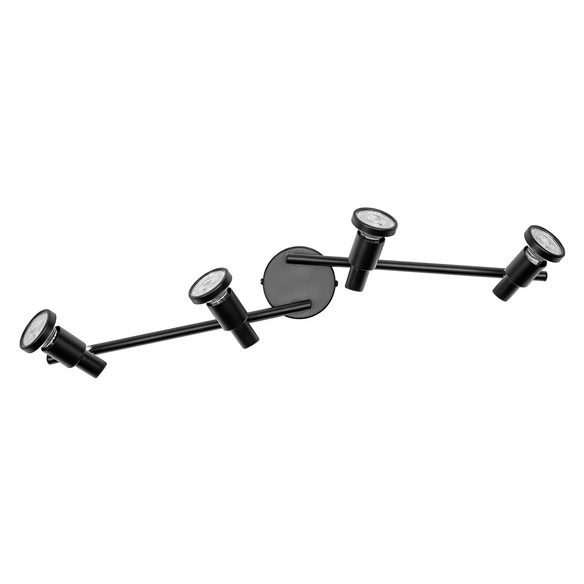 Deckenleuchte, 4 LED, LxBxH: 68,4x9x15,5 cm, schwarz