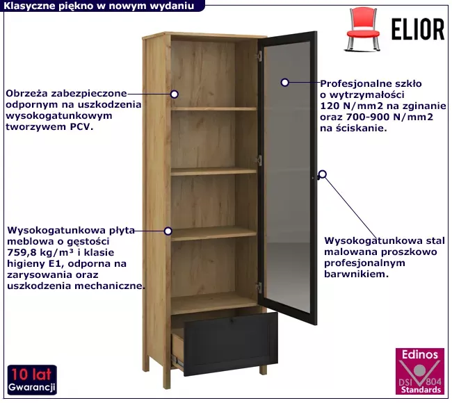 Nowoczesna witryna do salonu - Tiro