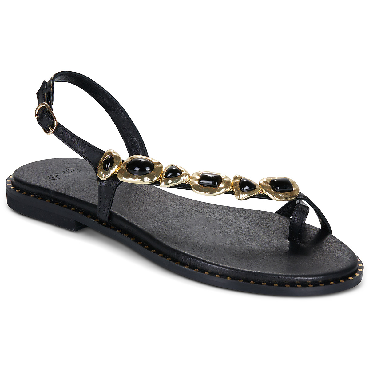 Exé Shoes - 557 IRENE-LEATHER-BLACK - Black