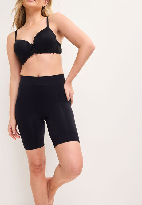 Womens Black Anti Rub Seam Free Shorts