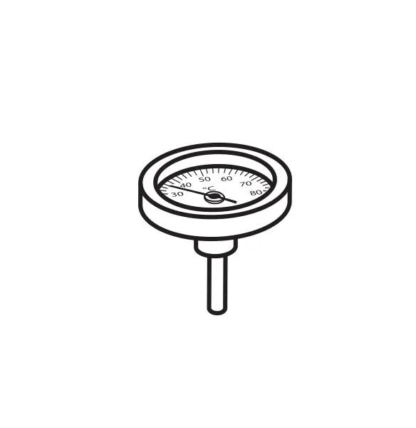 Thermometer Vitalis Round