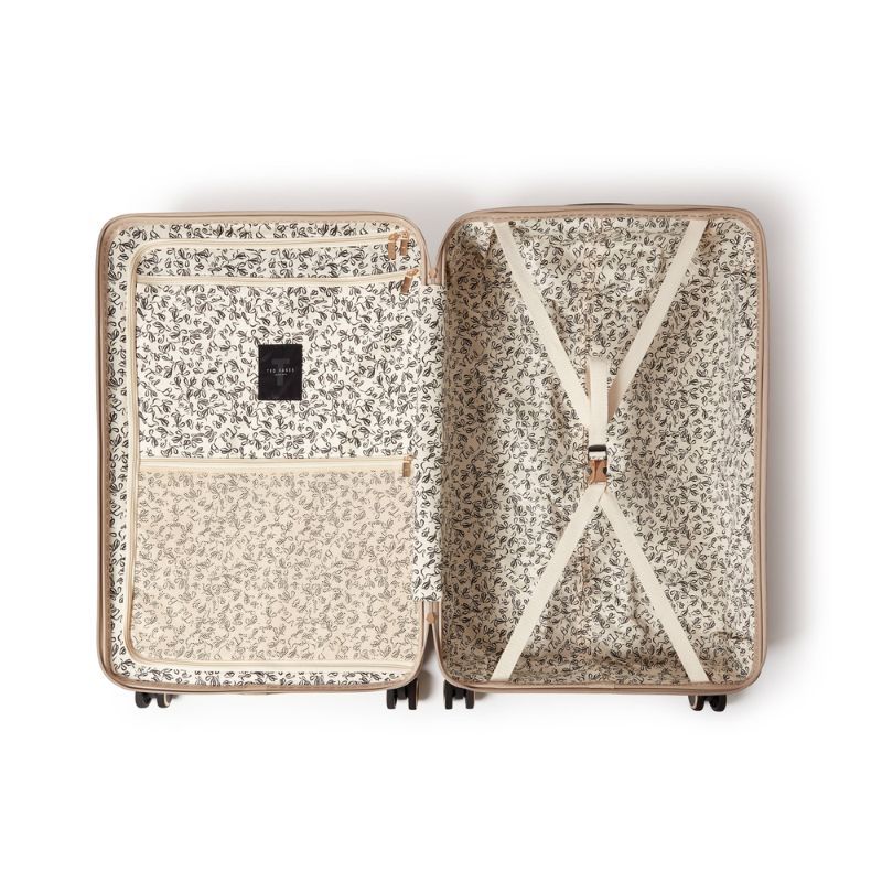 Ted Baker Icon Putty Croc Medium Suitcase 68cm 4 Wheel Luggage 77L