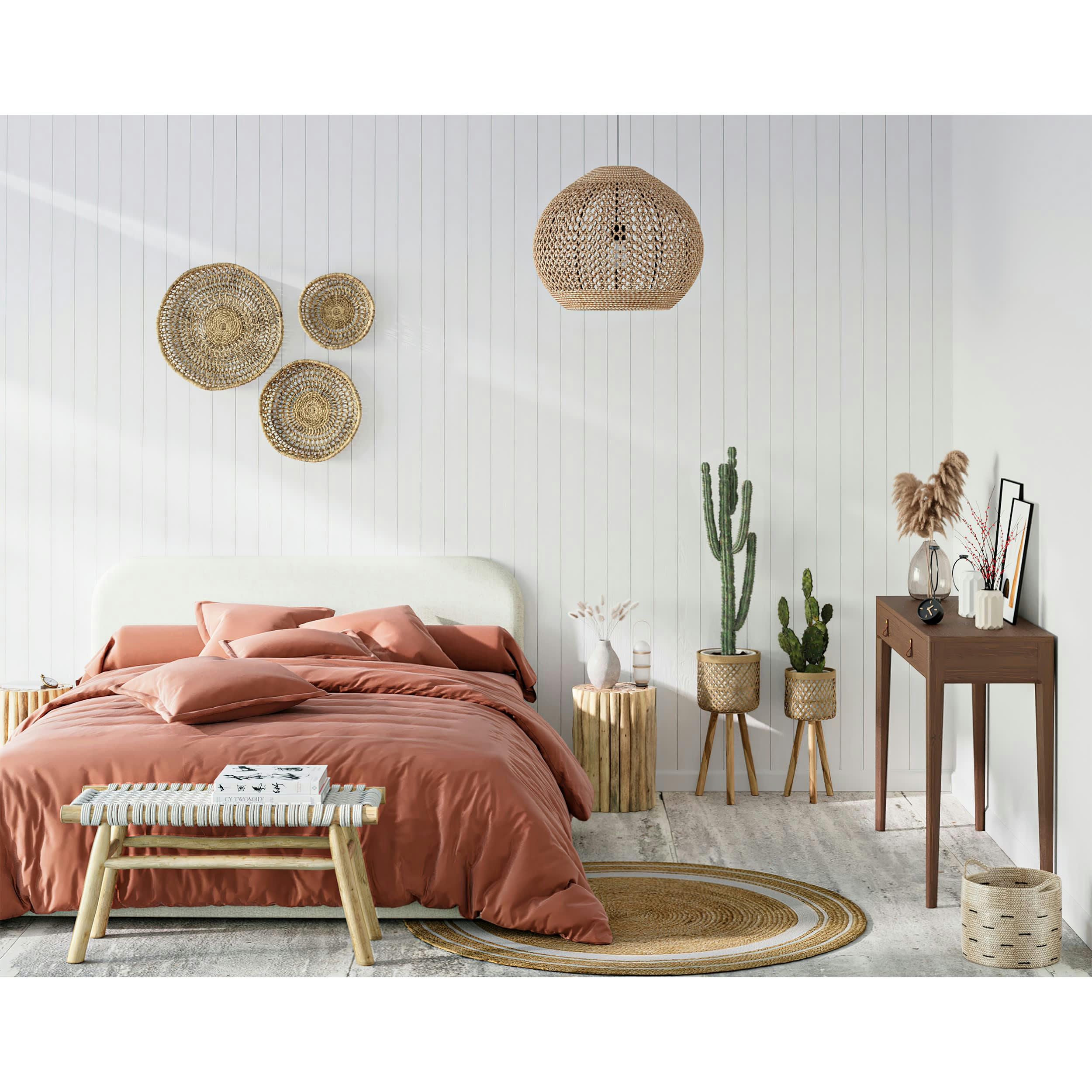 TILLY - Lit double avec coffre 140x190 cm en tissu gris/beige