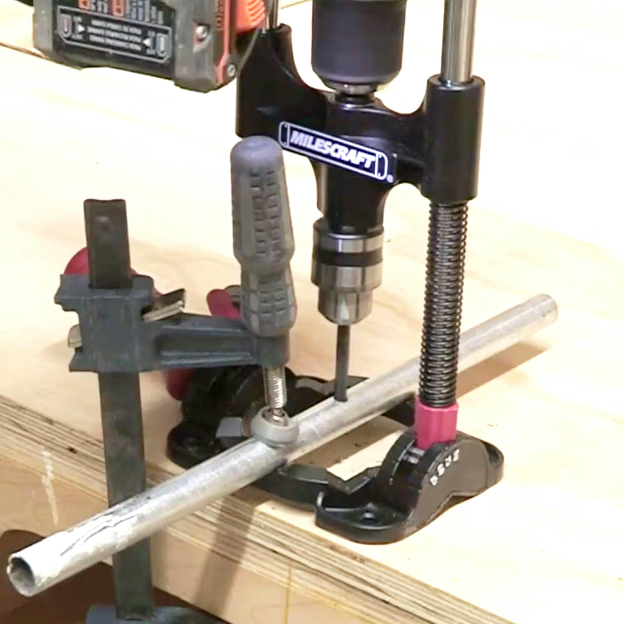 Milescraft DrillMate Handheld Benchtop Drill Press