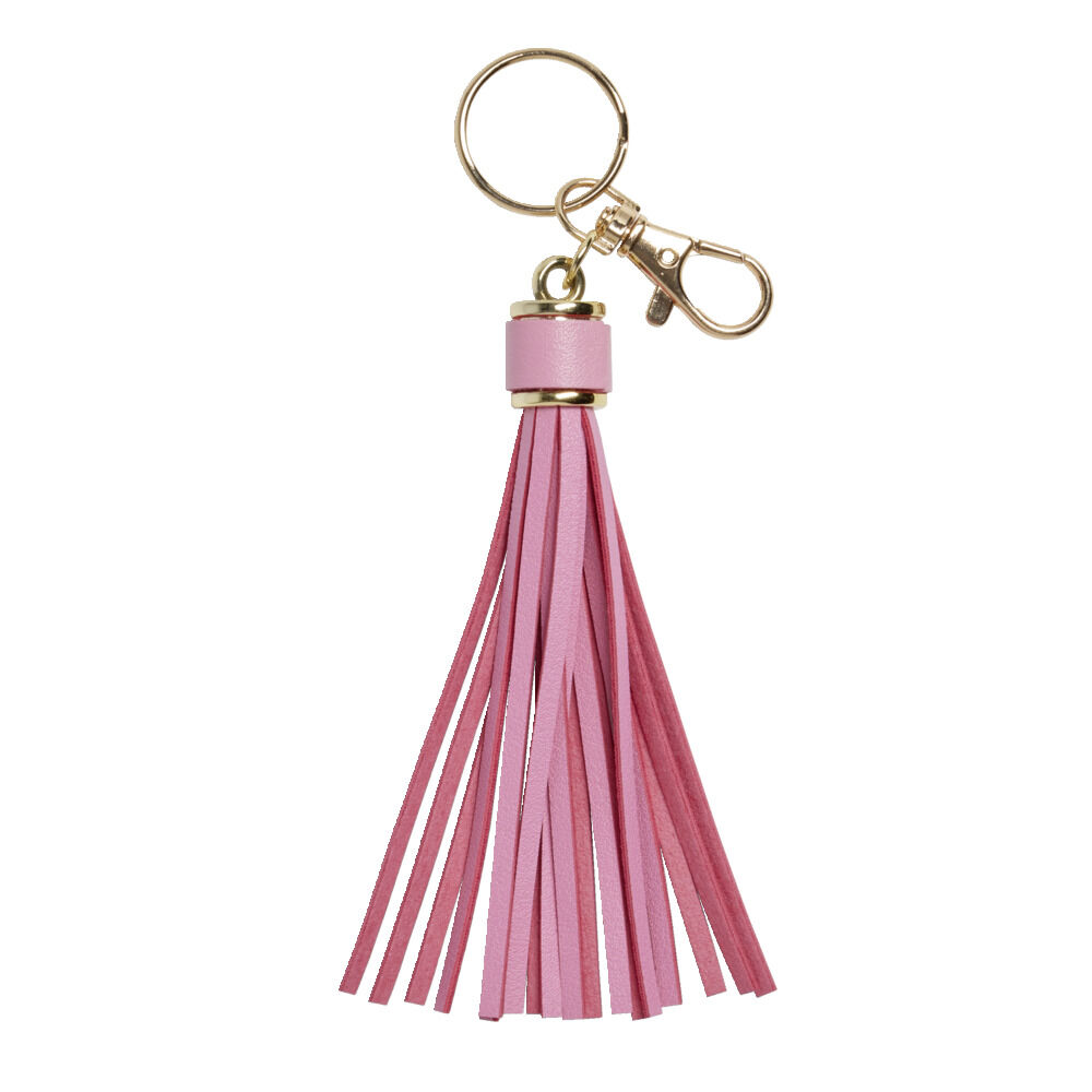 Porte clé pompon plastique coloré - 3 coloris