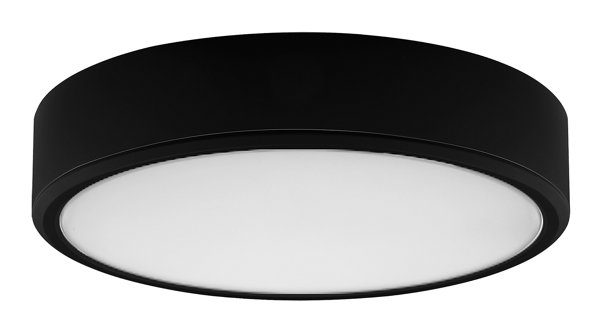 Plafon LAURIokrągły czarno-biały LED 1x22W 21,5cm 2100lm IP20 Rabalux
