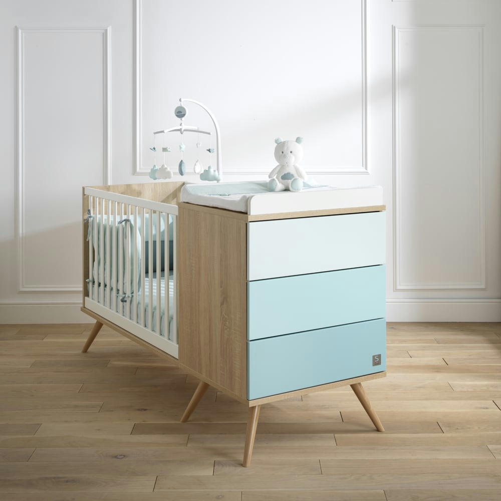 SEVENTIES - Plan à langer pour petite commode seventies