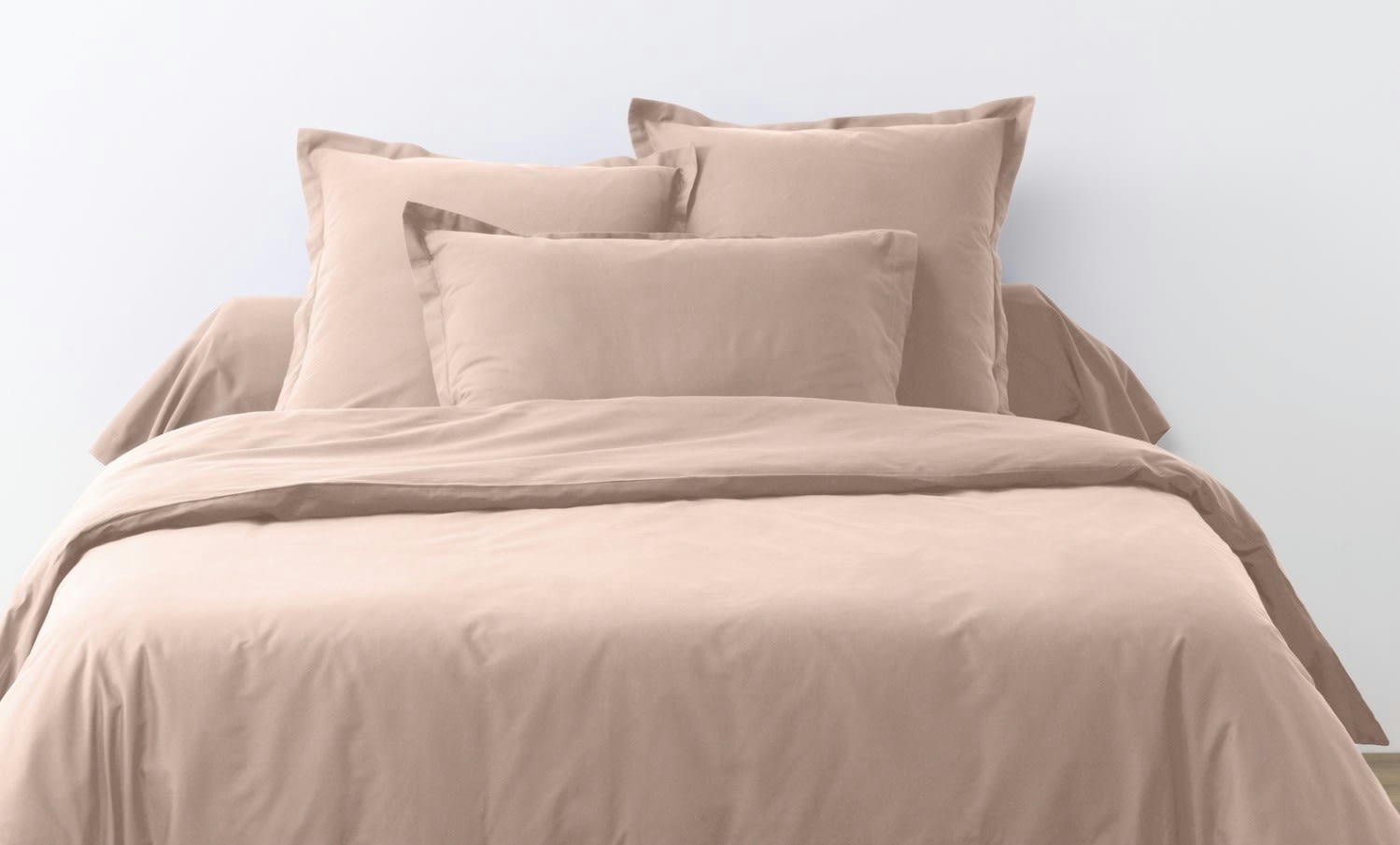 UNI BP - Taie d'oreiller coton rose 63x63 cm