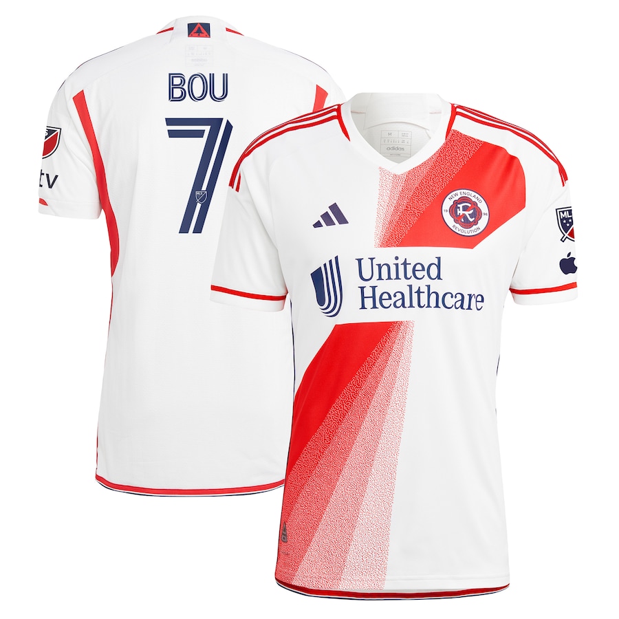 Gustavo Bou New England Revolution adidas 2023 Defiance Authentic Jersey - White
