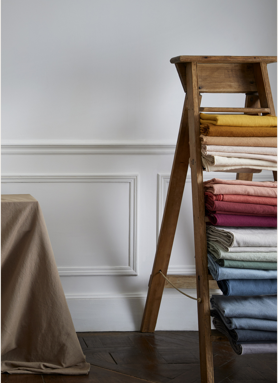 NAPPE COTON LIN FINITION BOURDON LAIT