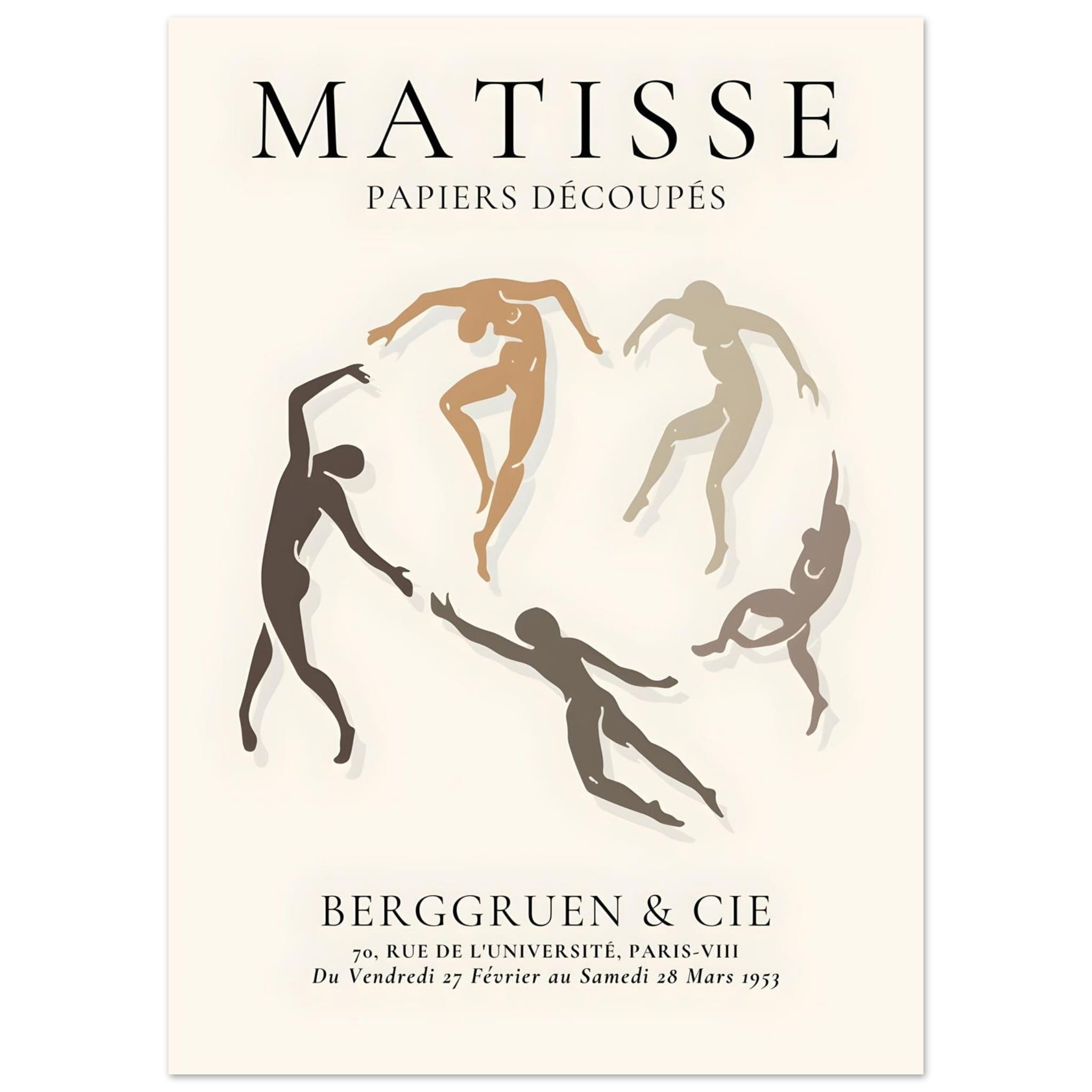 Artfulprints Poster Matisse – The human ring II  - 50x70 cm - Meerkleurig