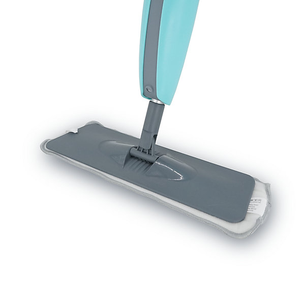 Balai serpillère microfibre avec vaporisateur GoodHome gris et bleu L.124 x l.12 cm