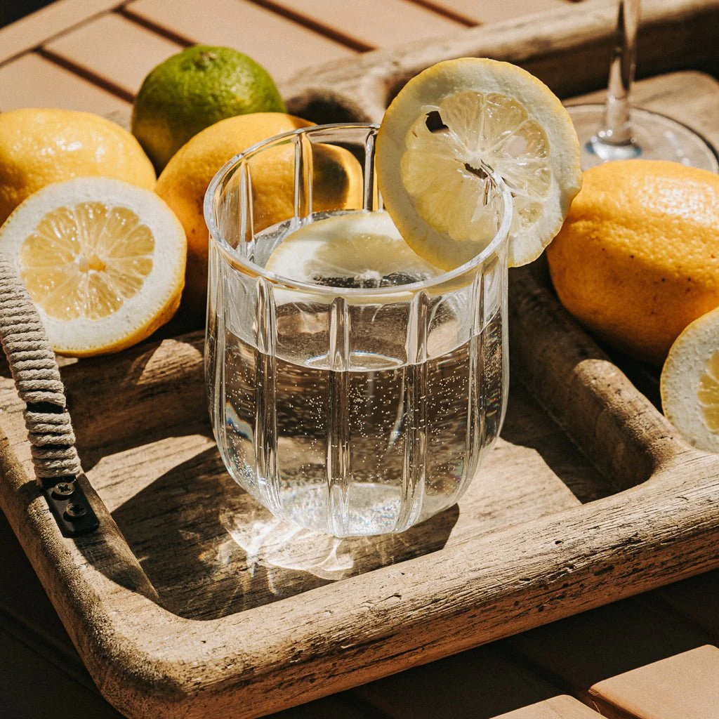 Copo de Acrílico Baixo Transparente 390 ml  VITORIA