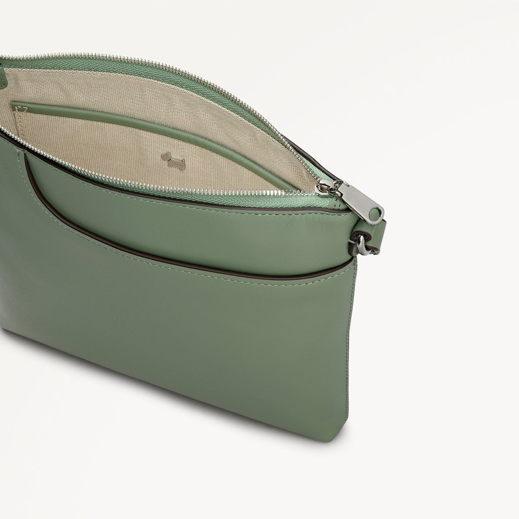 Pockets - Small Ziptop North-South Cross Body Bag
