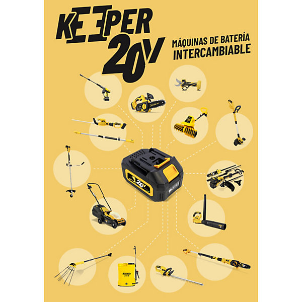 Batterie Universelle Gamme Keeper Garland 20 V 4 Ah Bat 4-V23 Noir