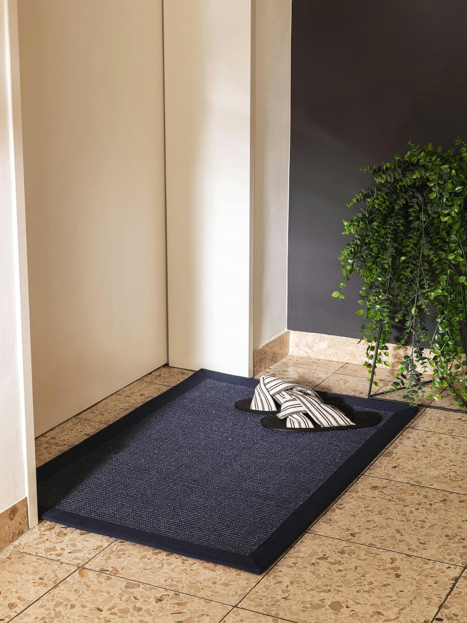 SANA - Paillasson bleu 40x60