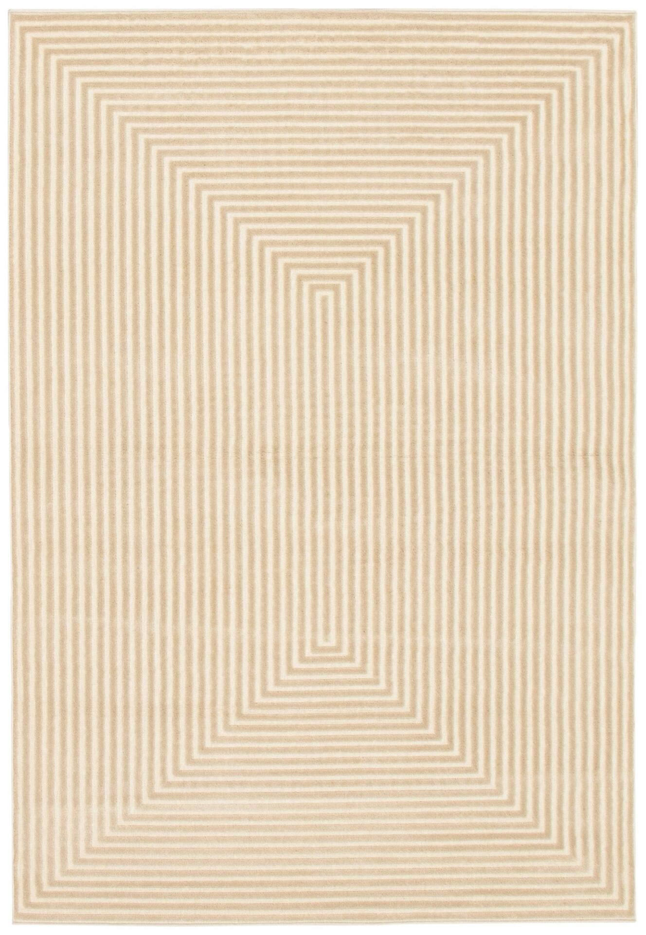 ECARPET Trona Indoor Geometric Area Rug, Ivory, Assorted Sizes