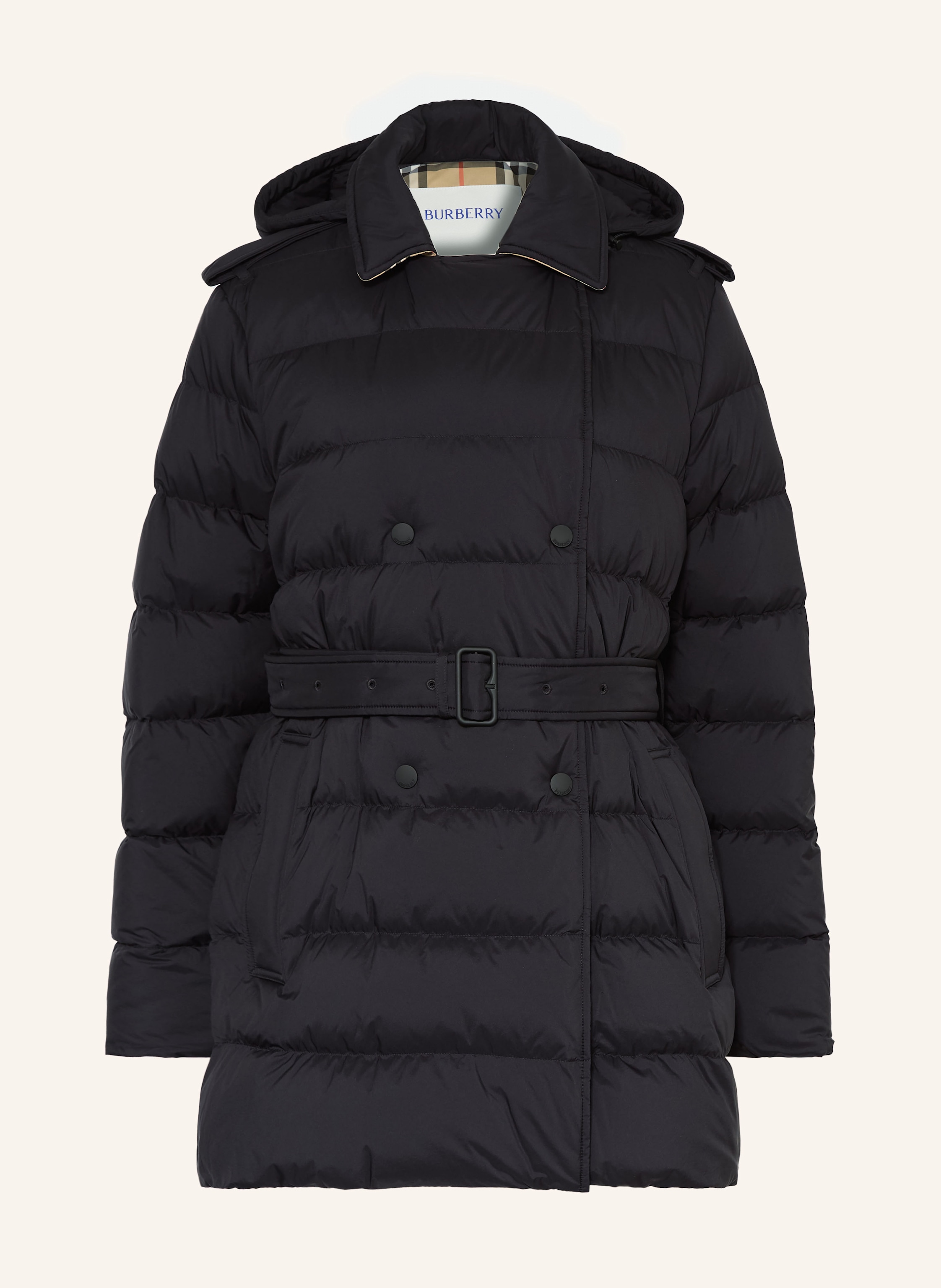 BURBERRY Daunenmantel mit abnehmbarer Kapuze