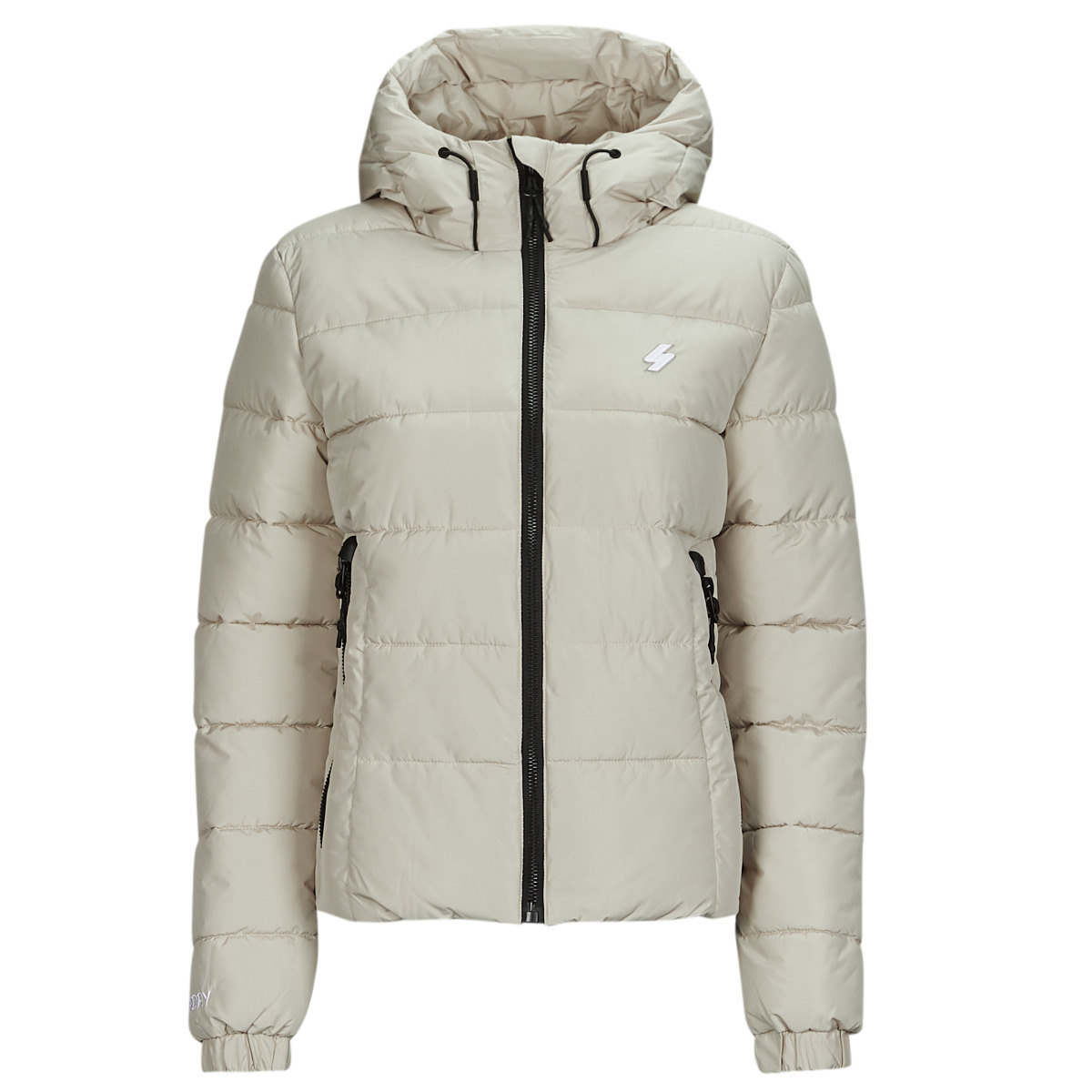 Superdry - HOODED SPIRIT SPORTS PUFFER - Beige
