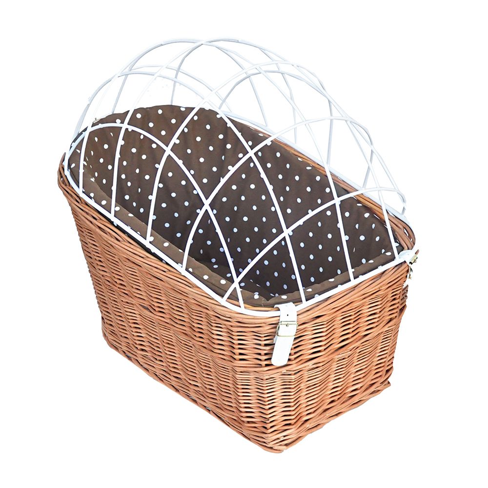 Aumüller Bicycle Basket with Protective Wire for Luggage Rack