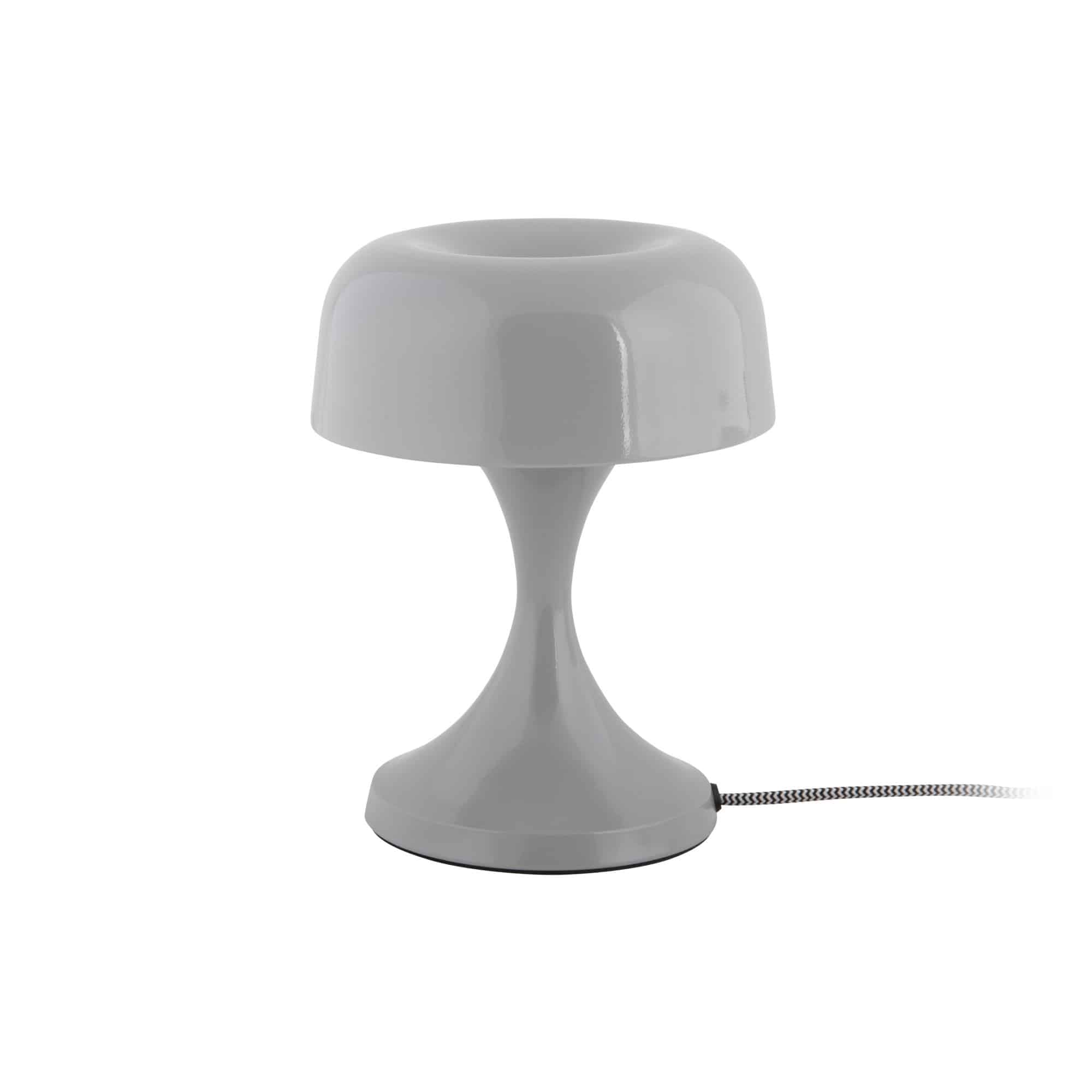 Leitmotiv tafellamp Moda Retro - grijs - 15.5x15.5x20cm - Paddenstoellamp