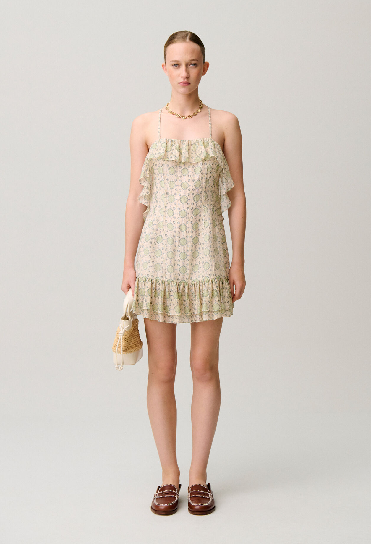 Robe courte imprimée