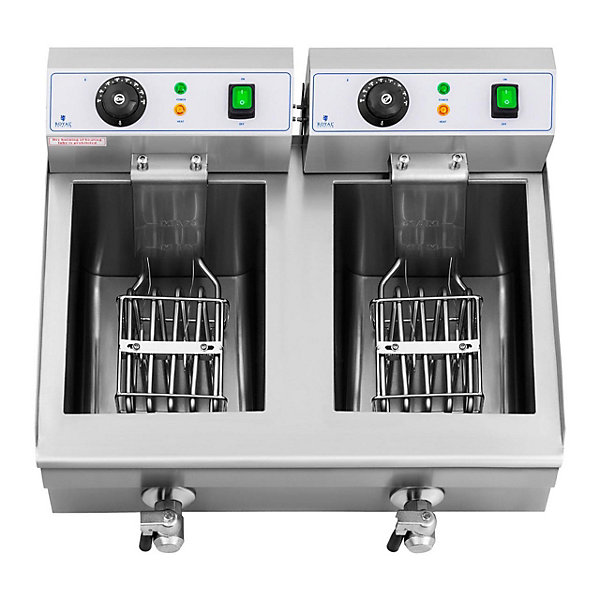 Friteuse electrique professionnelle restaurant 2 x Helloshop26