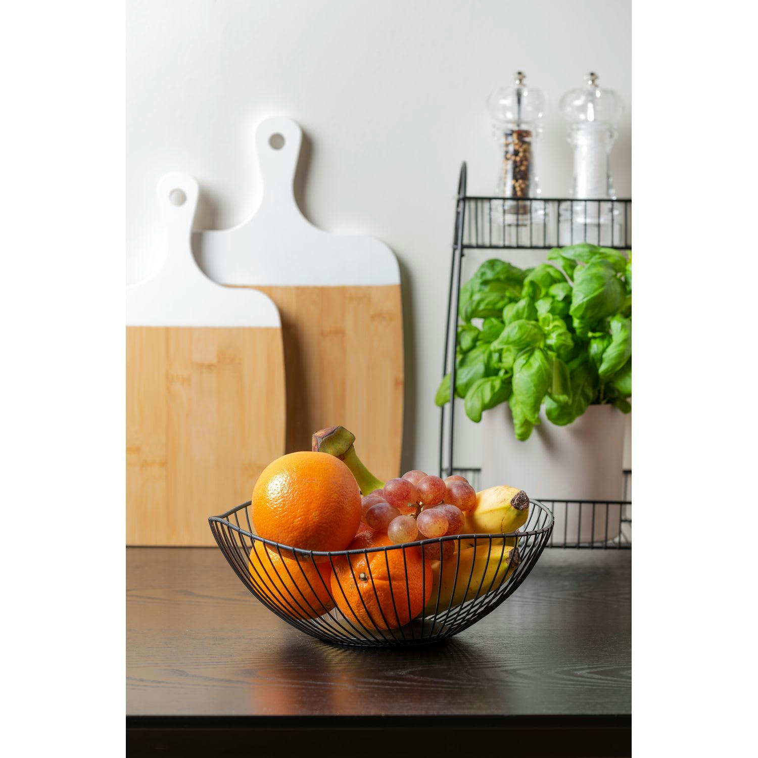 WAVE - Corbeille à fruits noir