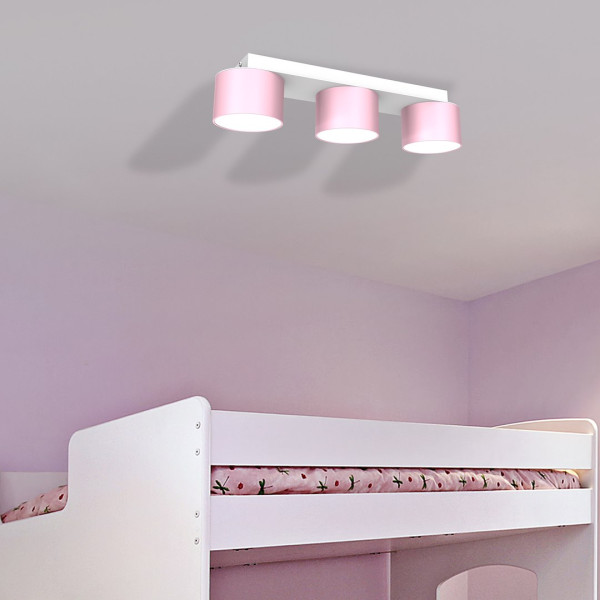 Lampa sufitowa Milagro Dixie Led 15W Różowy White