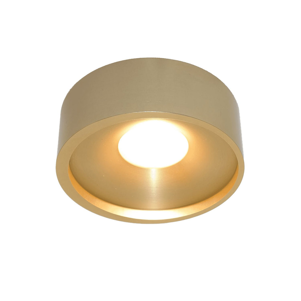 Artdelight plafondlamp Orlando - 1 lichts - 14 x 5  cm - mat goud