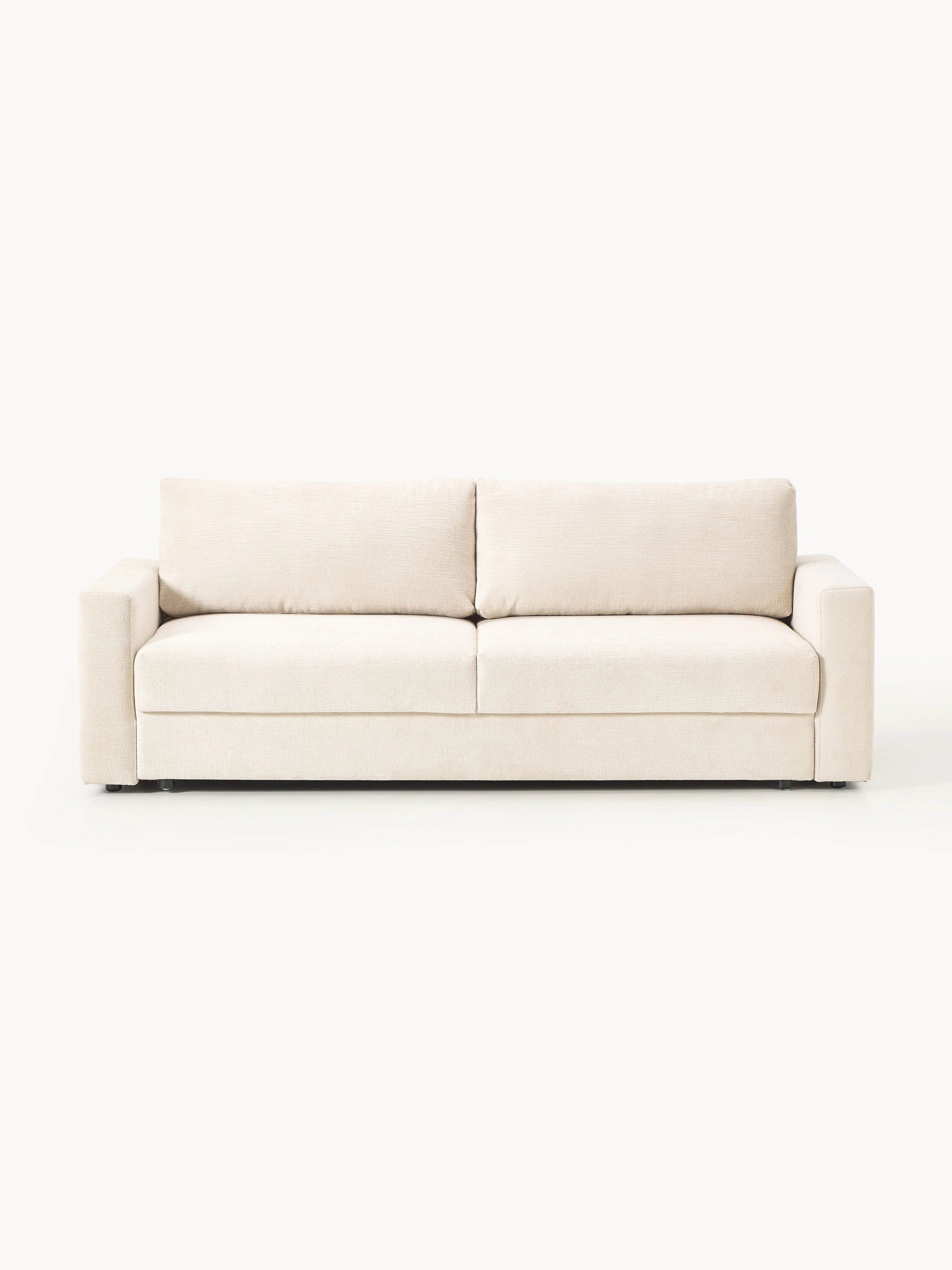 Samt-Schlafsofa Tasha (3-Sitzer) mit Stauraum