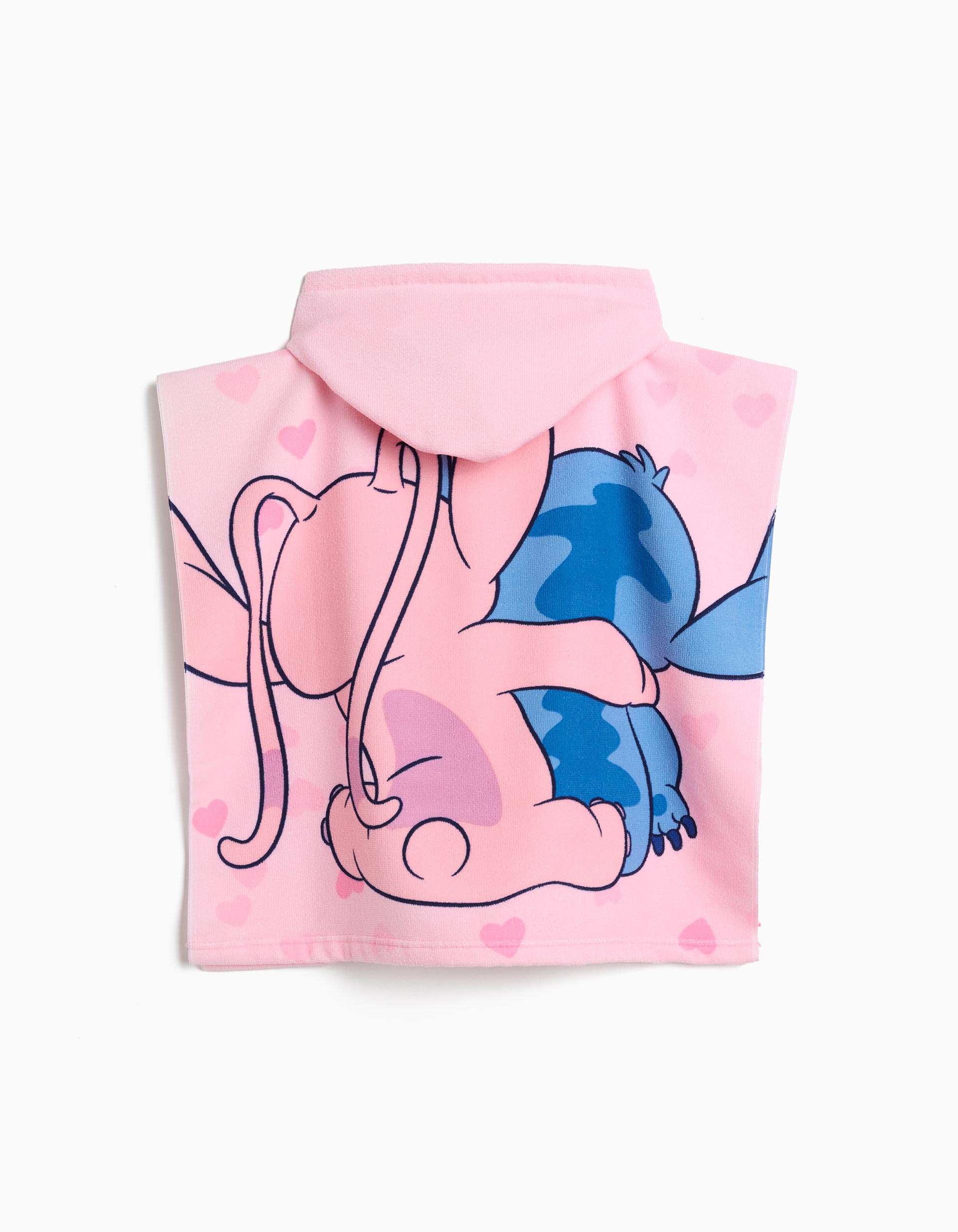 Poncho 'Stitch' ©Disney, Menina, Rosa