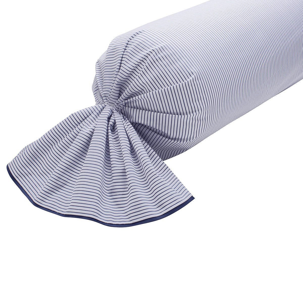 PROMISE - Taie de traversin coton biologique bleu foncé 43x210 cm