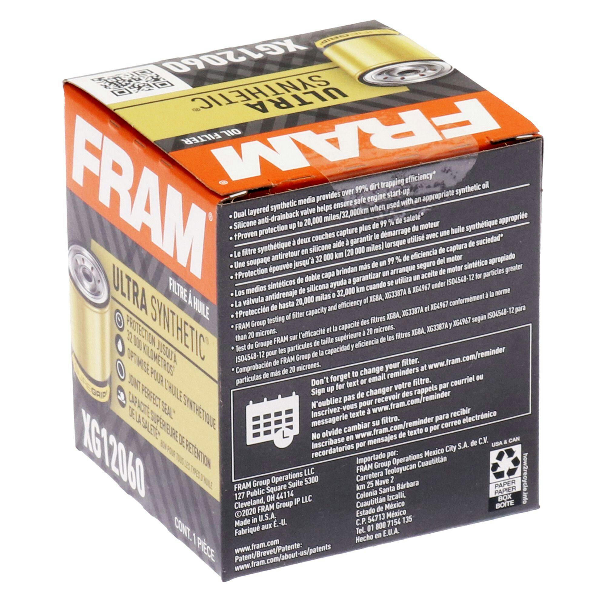 FRAM XG12060 Ultra Synthetic Oil Filter