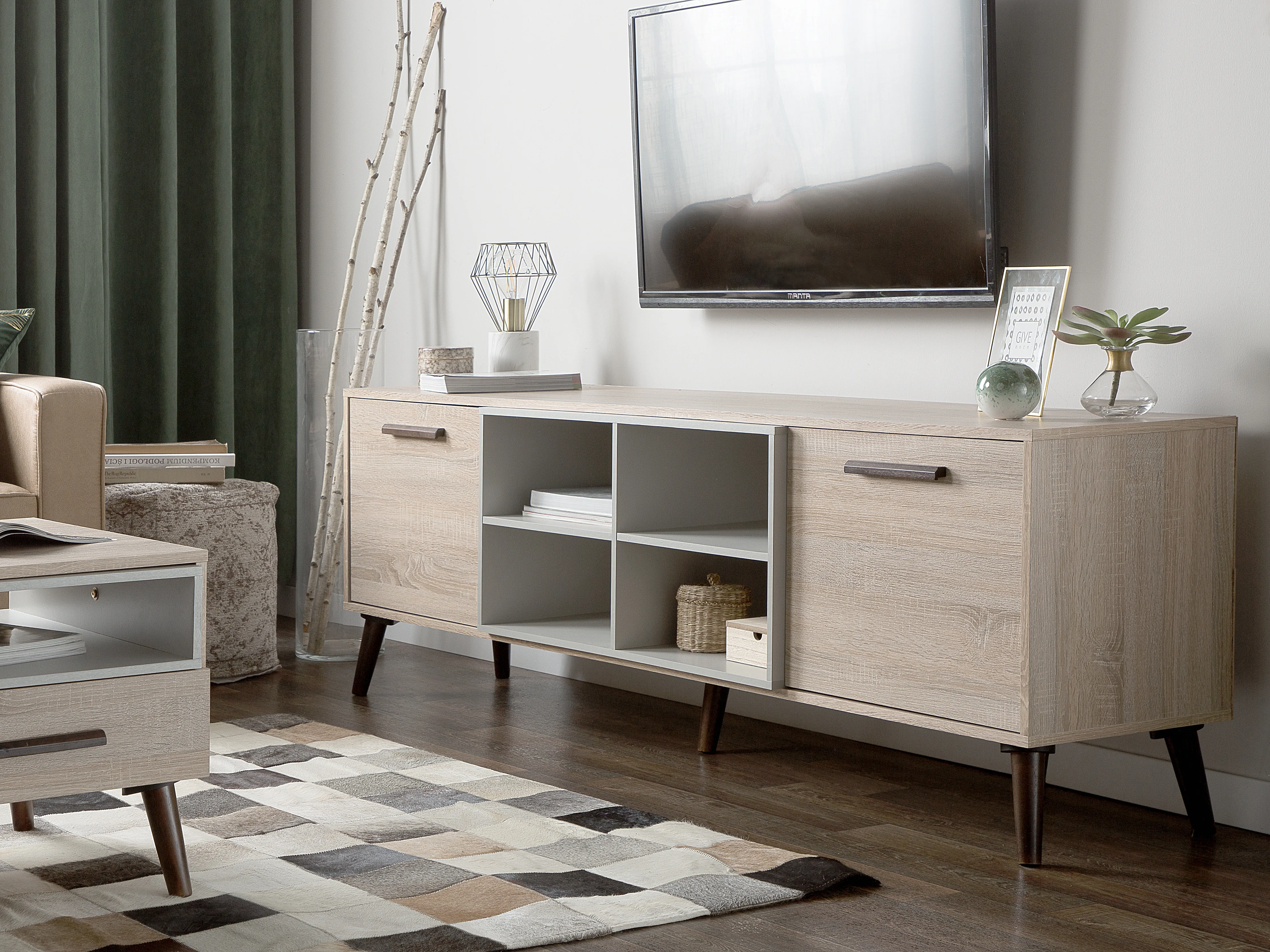 TV Stand ALLOA Grey